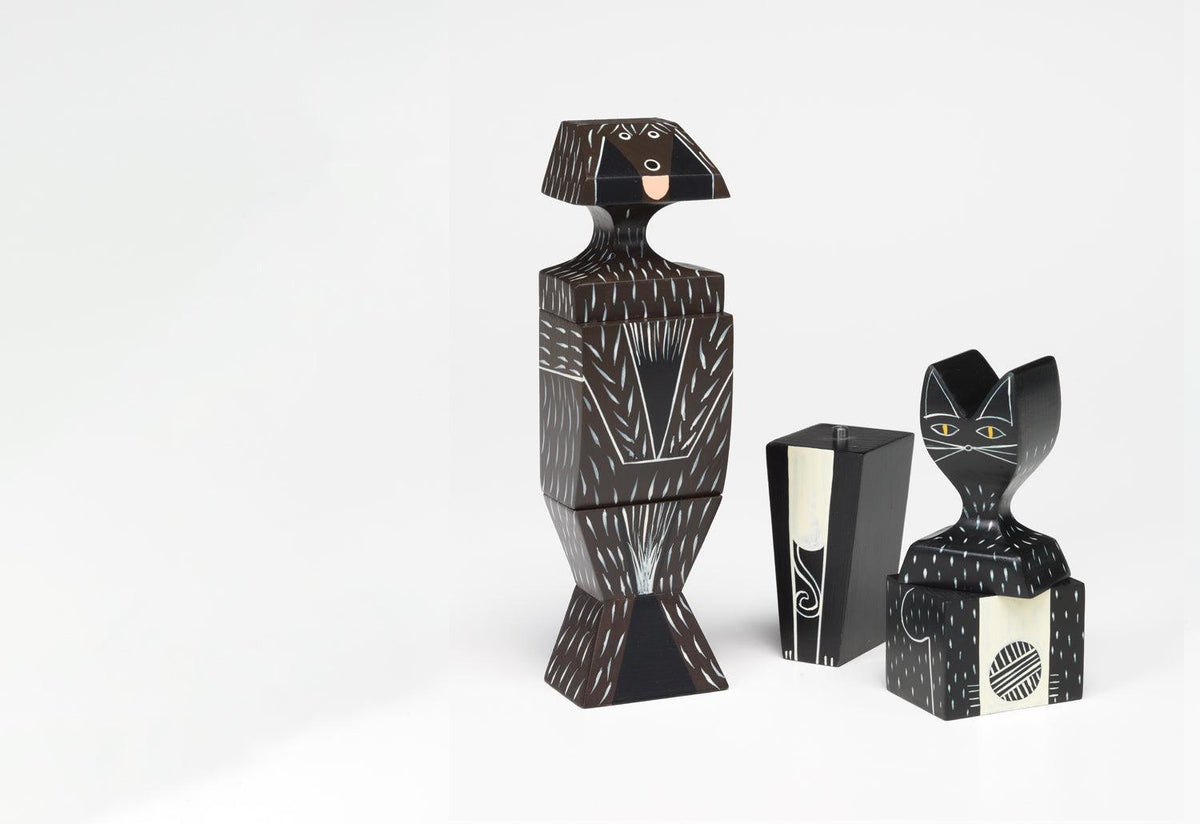 Wooden Doll Cat + Dog, Alexander girard, Vitra