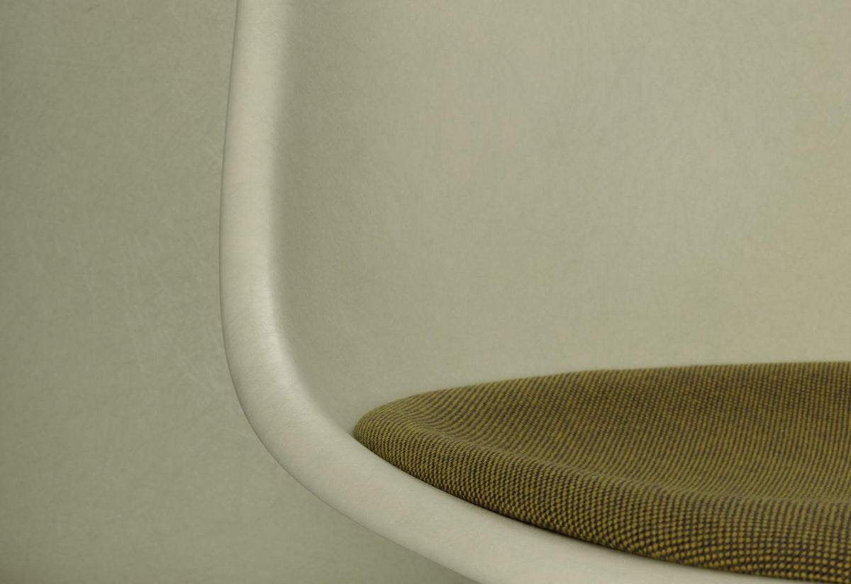 Eames Fiberglass DSW | Upholstered Seat, Charles and ray eames, Vitra