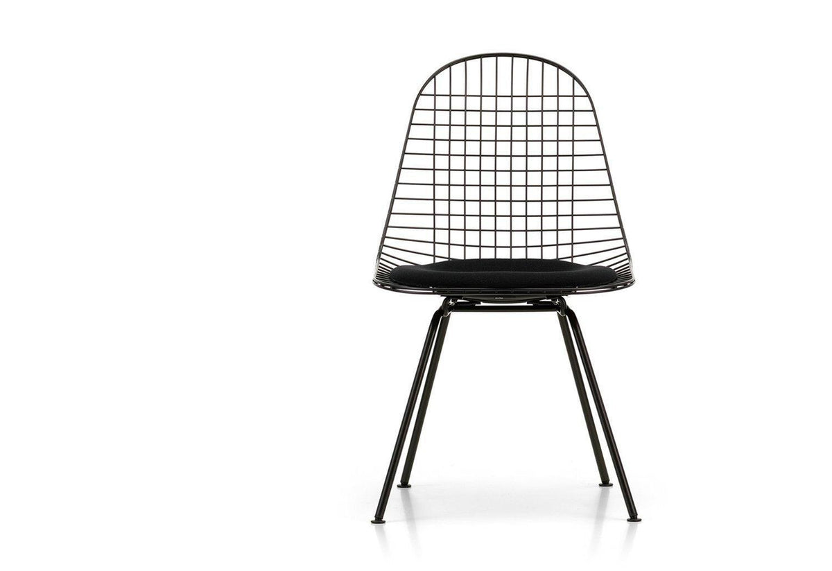 Eames DKX wire chair with upholstery, 1951, Charles and ray eames, Vitra