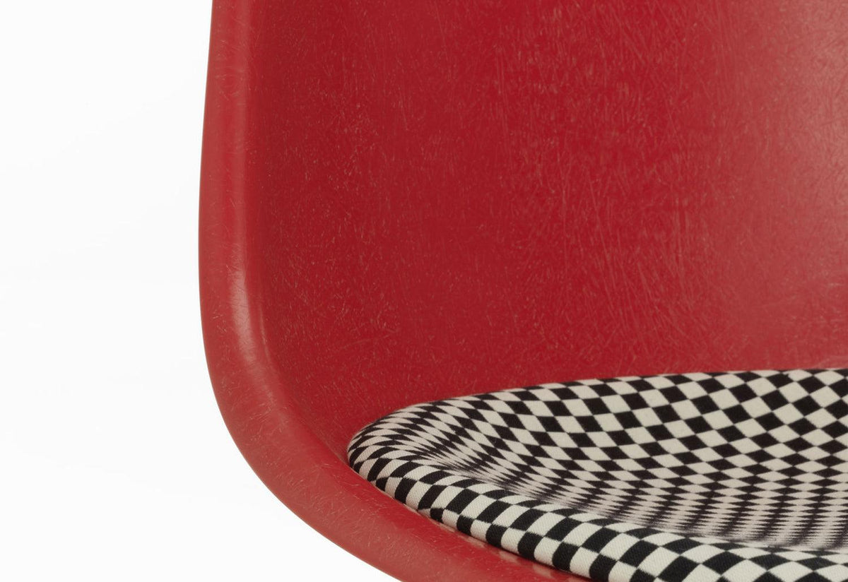 Eames Fiberglass DSR | Upholstered Seat, Charles and ray eames, Vitra