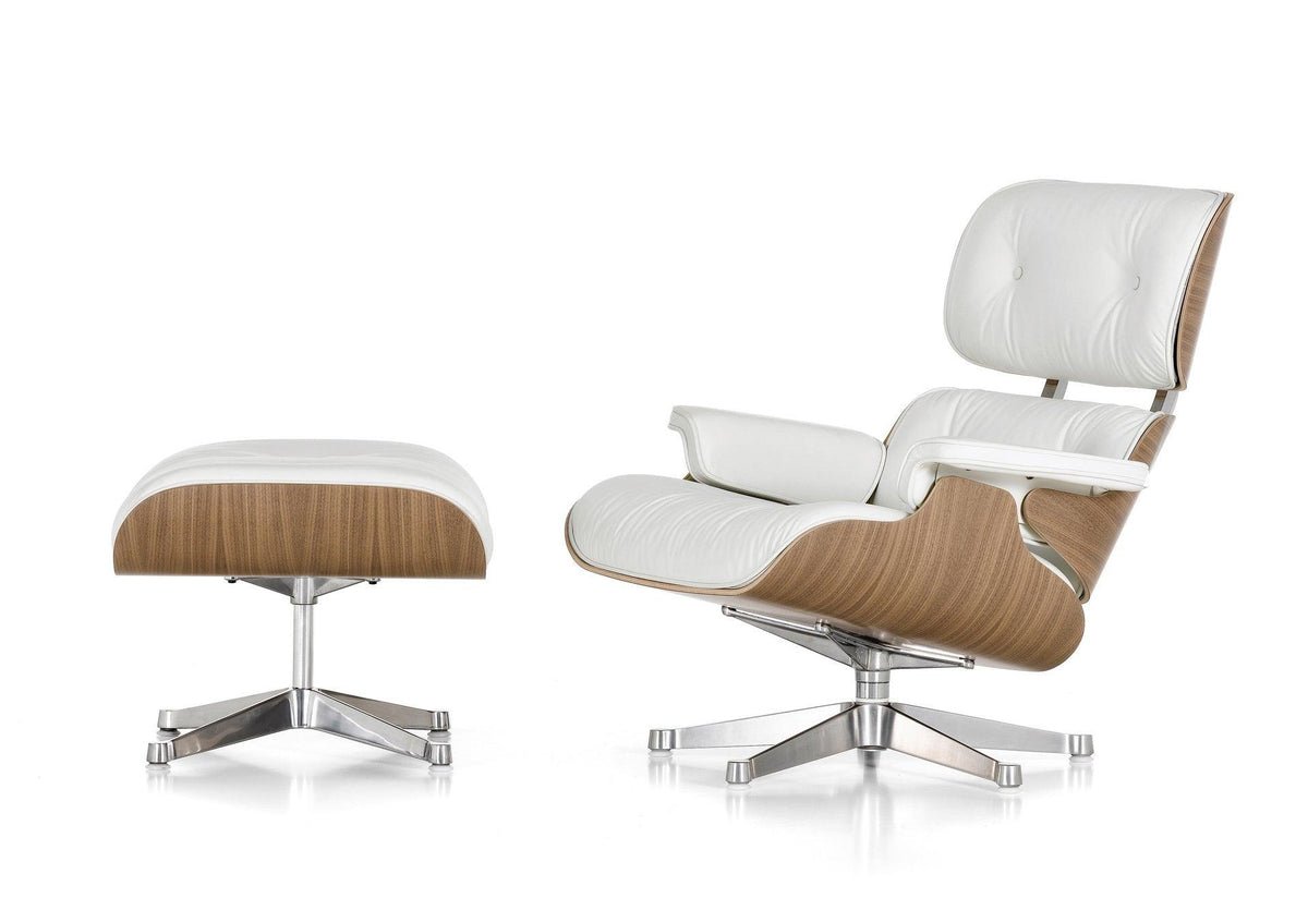 Eames lounge chair + ottoman - Snow, 1956, Charles and ray eames, Vitra