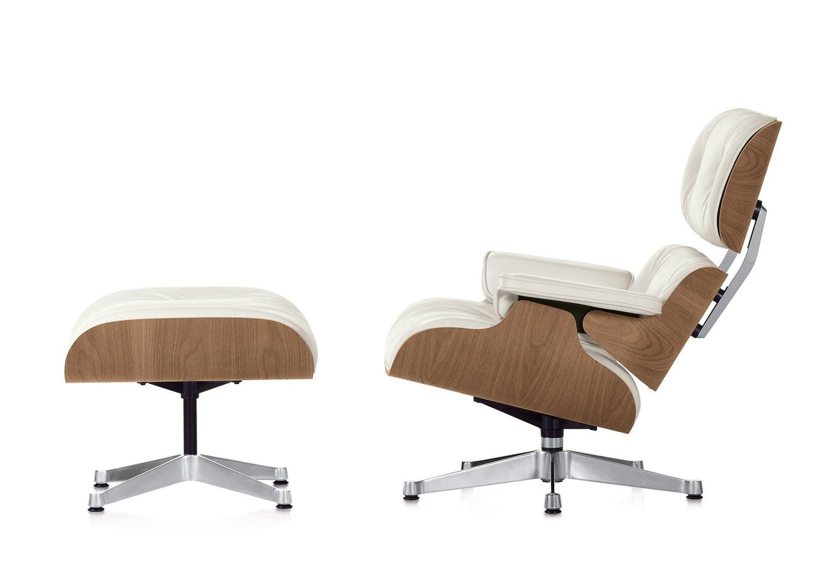Eames lounge chair + ottoman - Snow, 1956, Charles and ray eames, Vitra