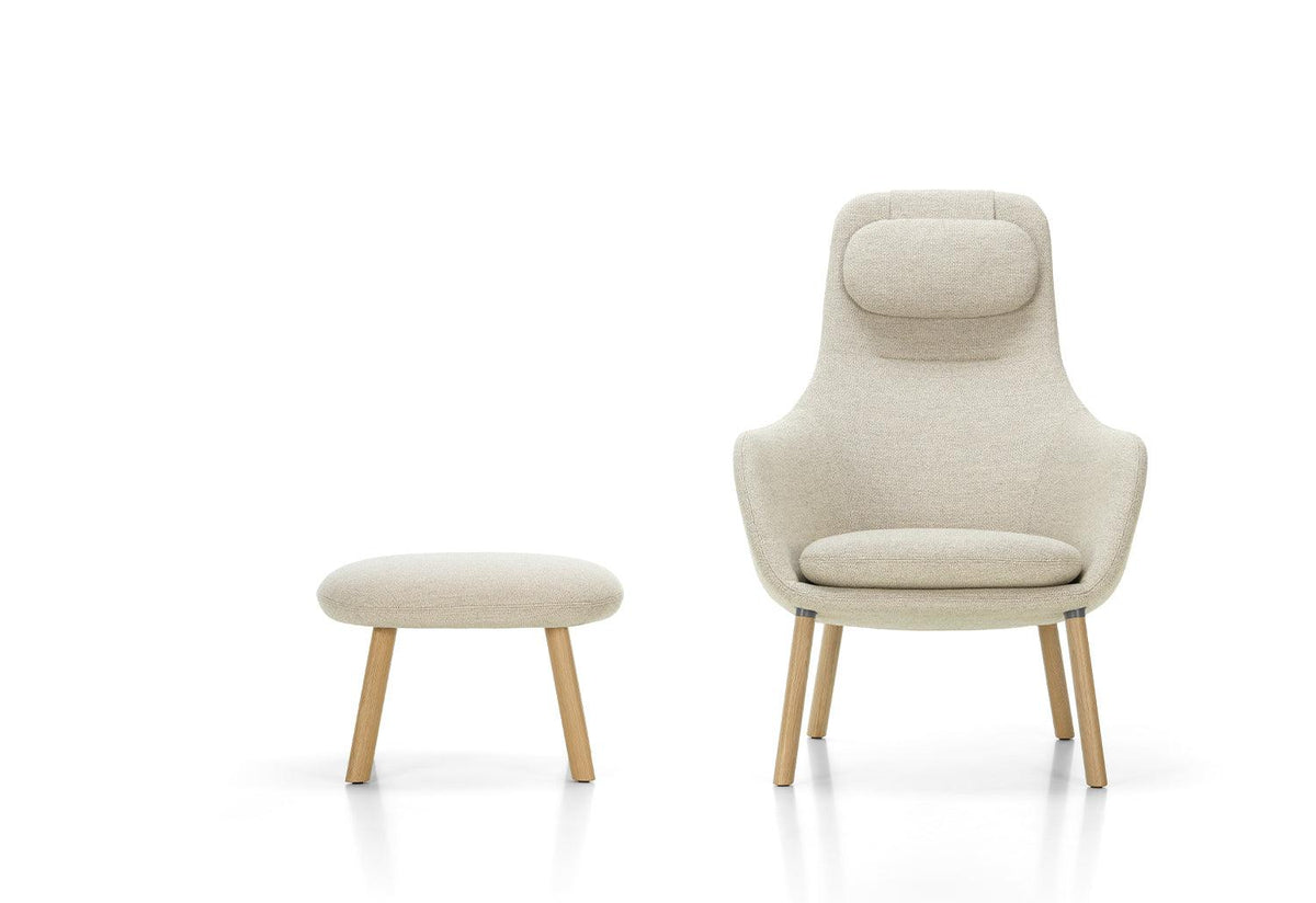 HAL Lounge chair with ottoman, 2021, Jasper morrison, Vitra
