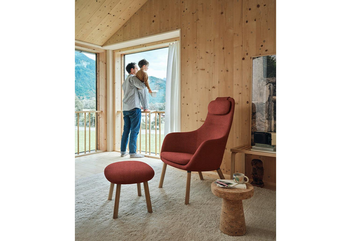 HAL Lounge chair with ottoman, 2021, Jasper morrison, Vitra
