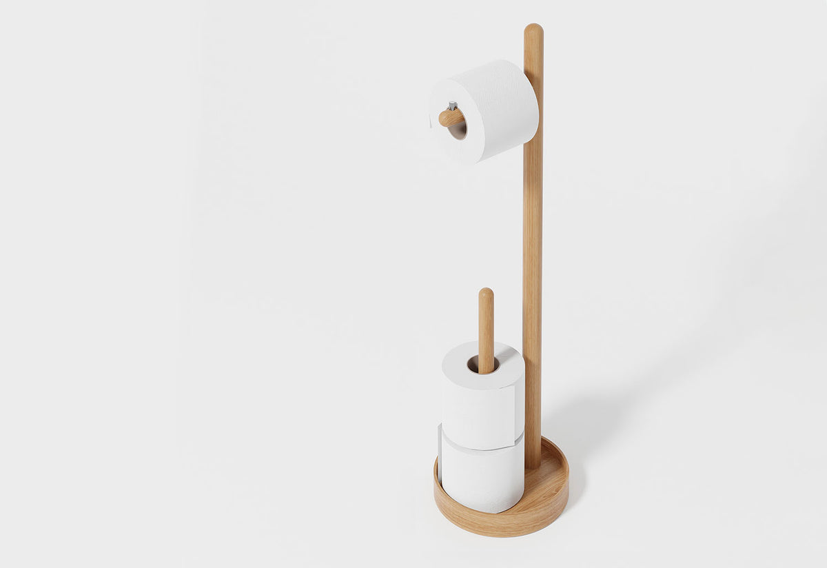 Yoku Freestanding Toilet Roll Holder, Lincoln rivers, Wireworks