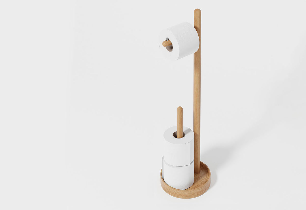 Yoku freestanding toilet roll holder, Lincoln rivers, Wireworks