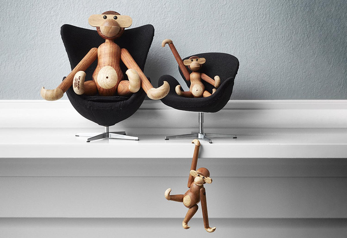 Wooden mini monkey, Kay bojesen, Rosendahl